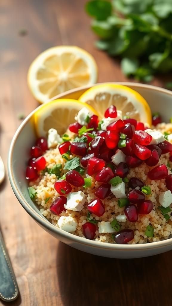 Quinoa Salad With Pomegranate and Feta