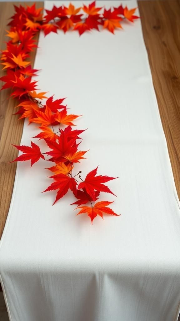 Maple Leaf Garland Runner Combination