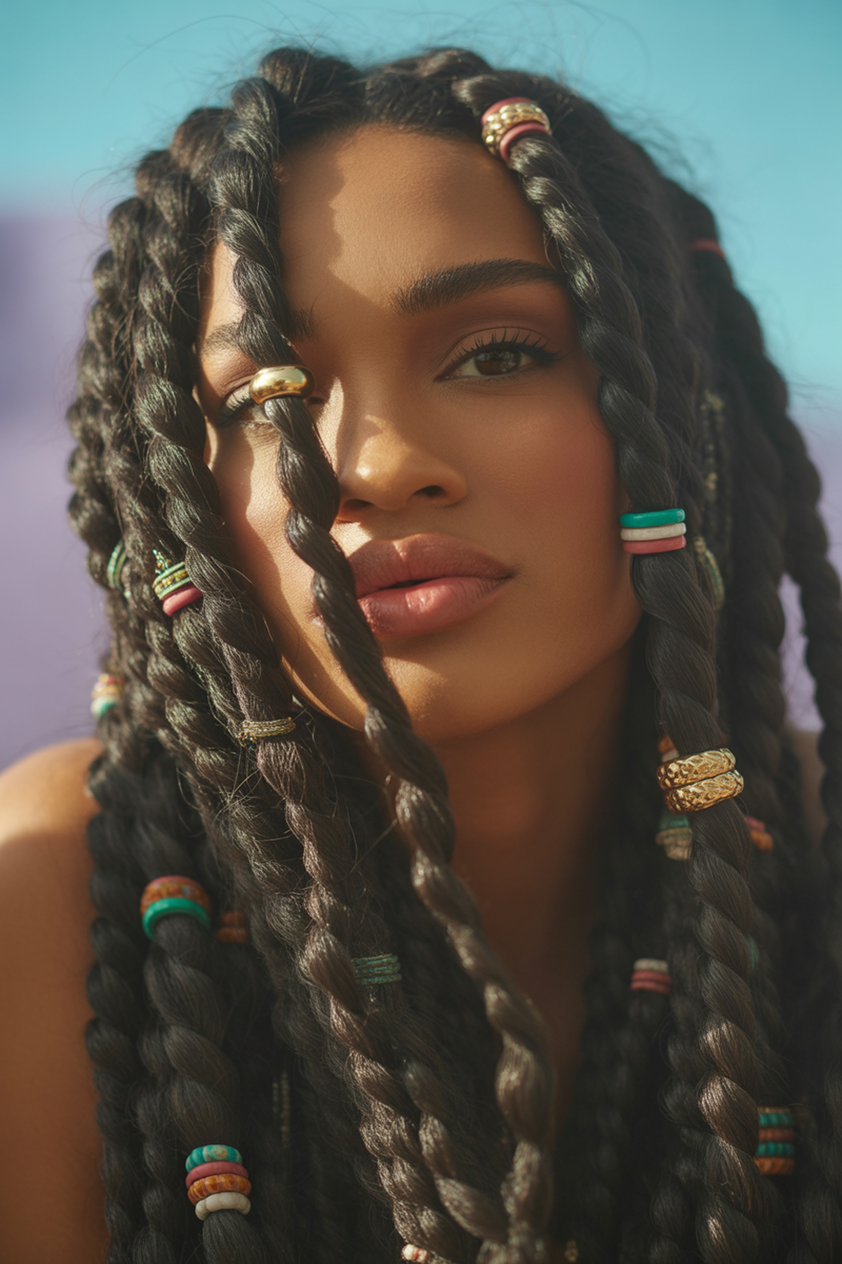 Chunky Twists with Statement Accessories