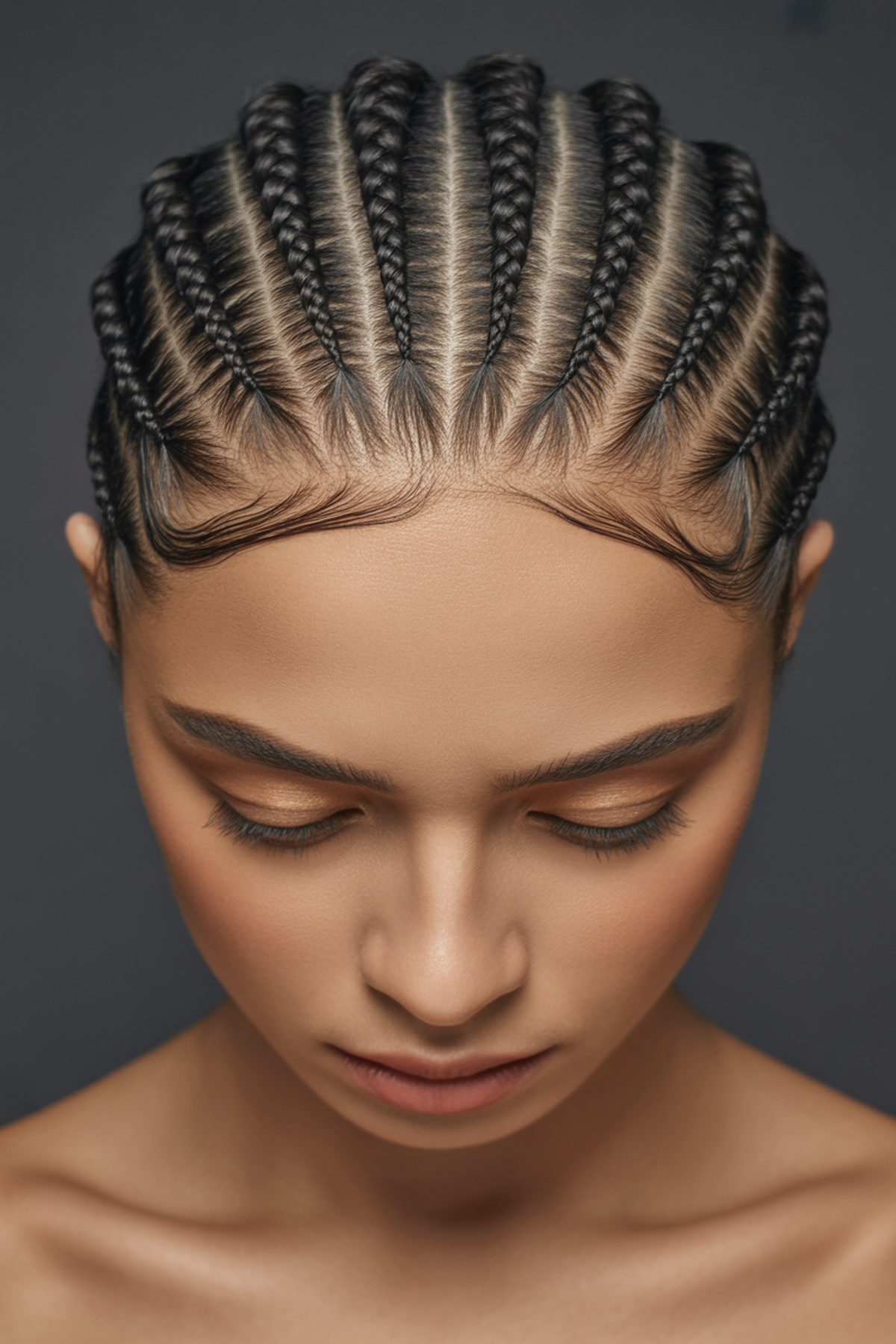 Cornrows with Geometric Designs