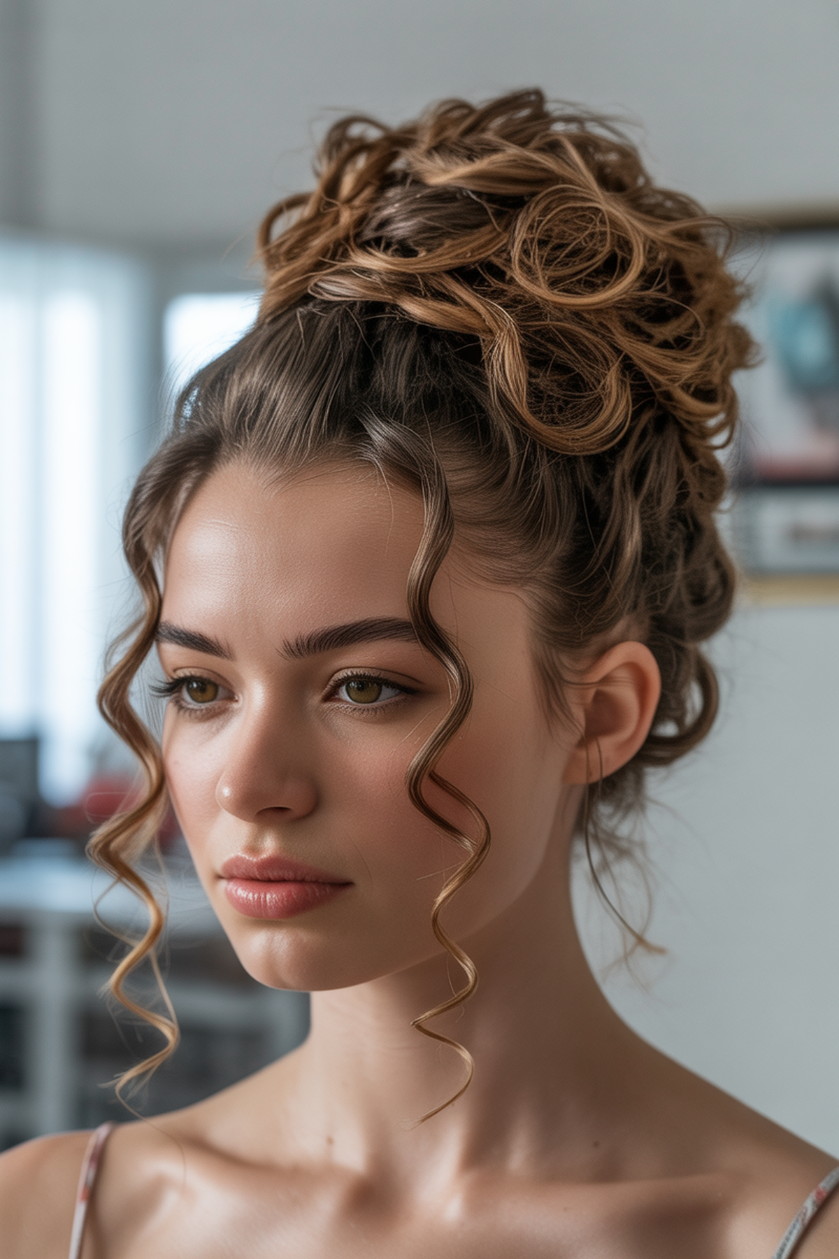 Pineapple Updo for Nighttime Care