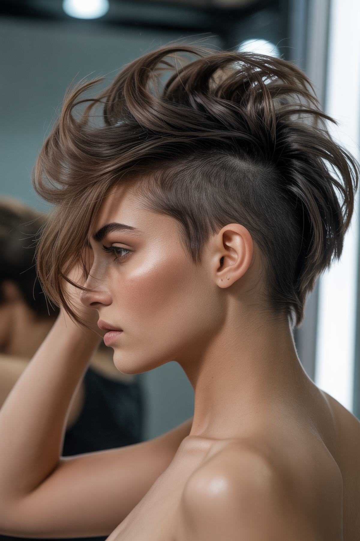 Bold Mohawk with Feathered Layers