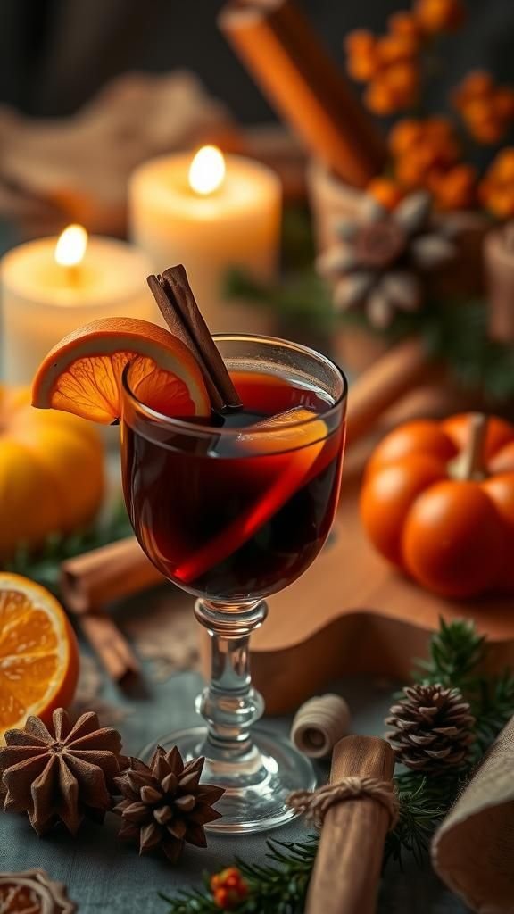 Orange Cinnamon Mulled Wine Twist