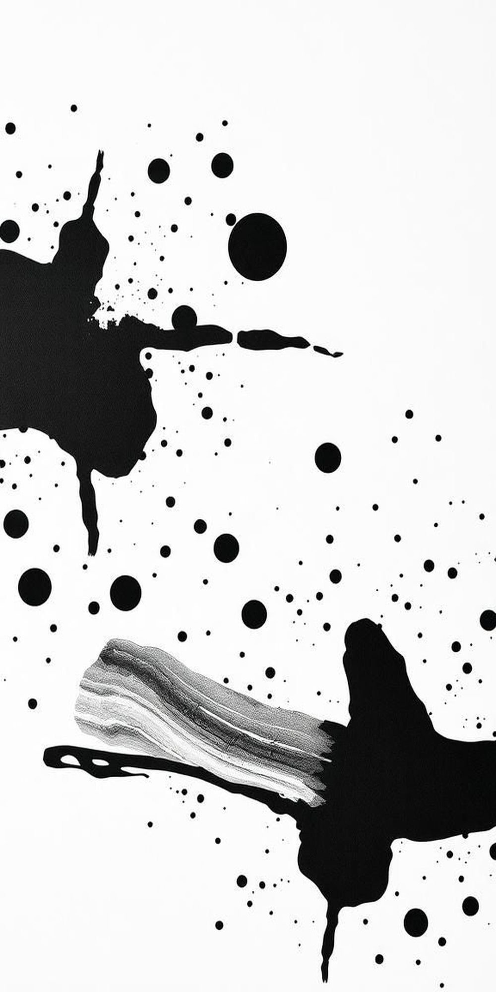 High-Contrast Black Ink On White Paper