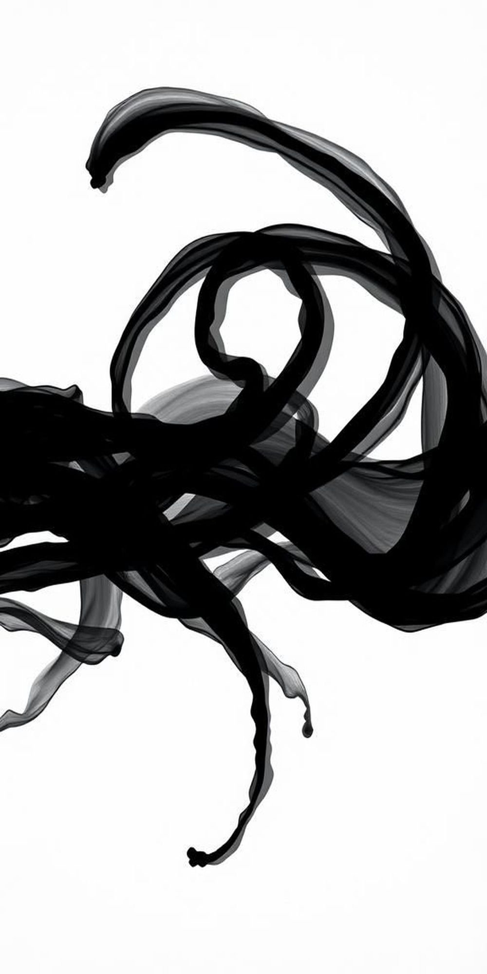 Liquid Calligraphy Strokes In Slow Motion