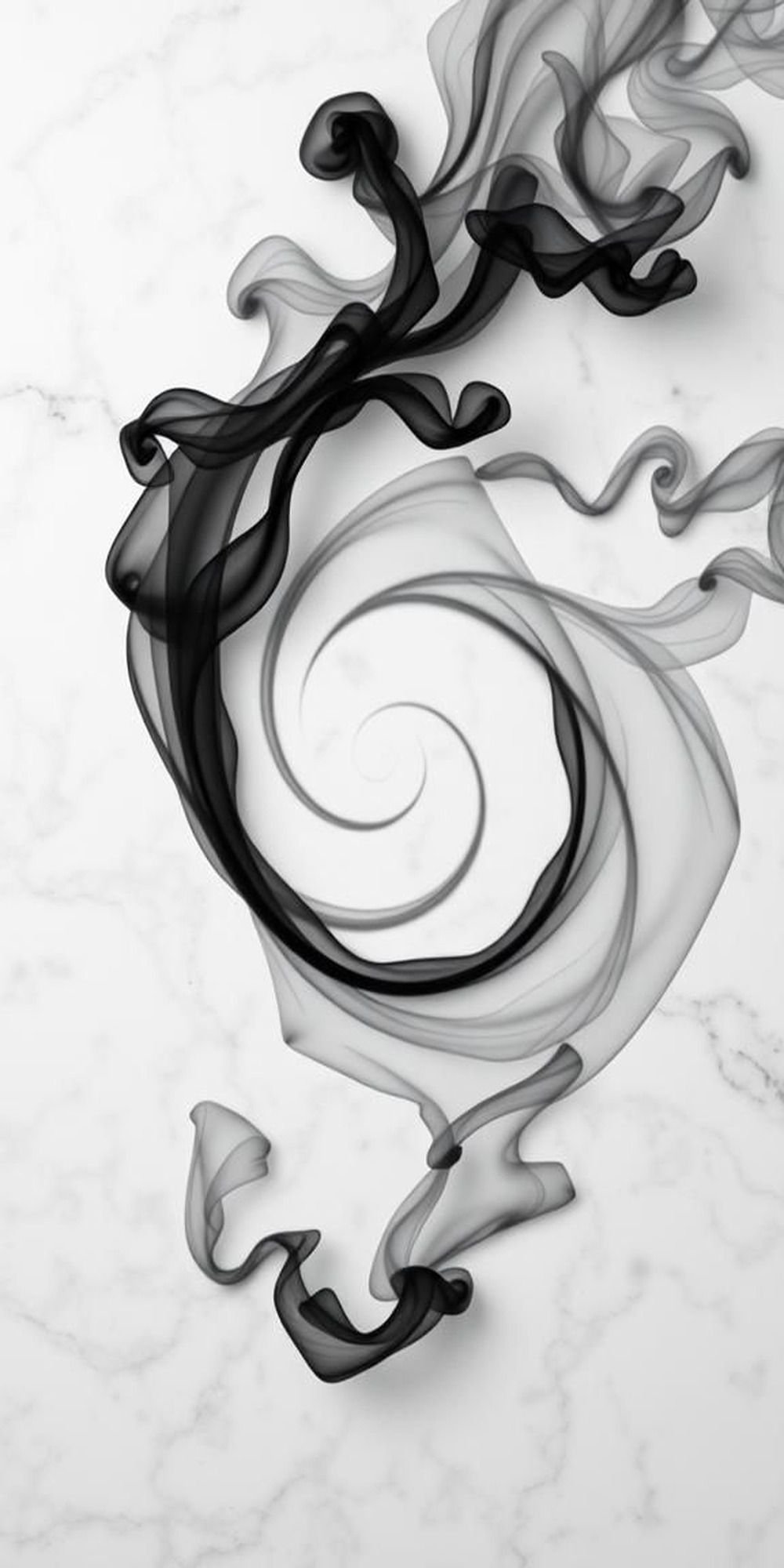 Marble Sink Drain Spiral Smoke Flow