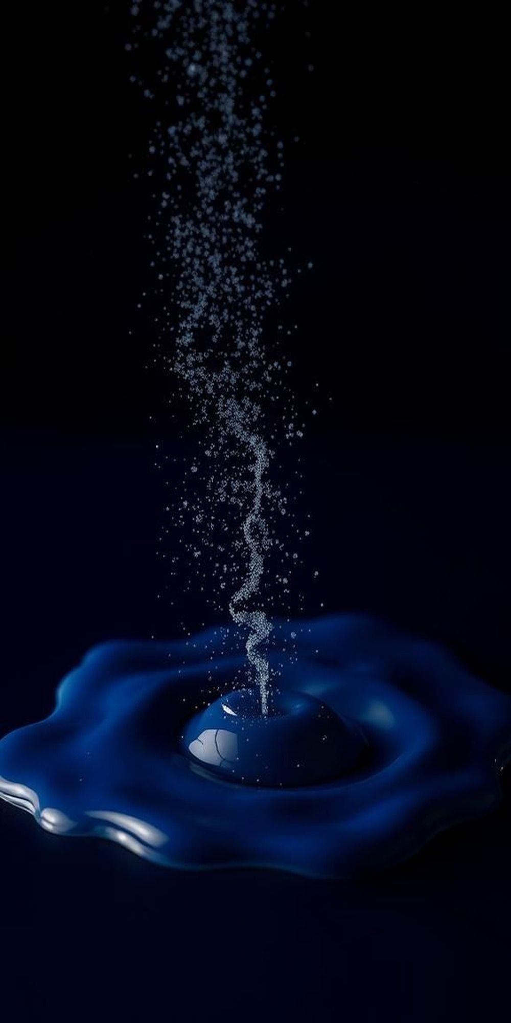 Midnight Indigo Ink With Silver Dust