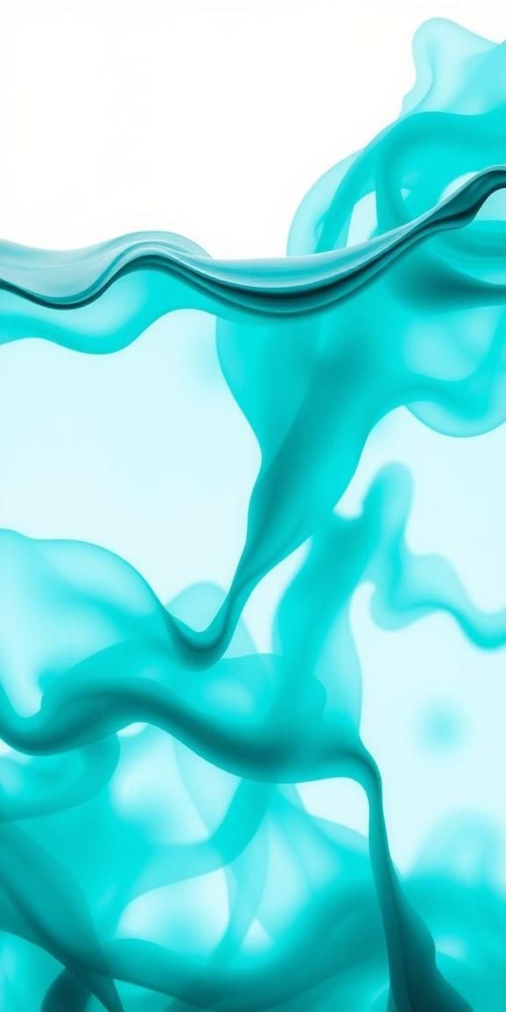 Oceanic Teal Ink Clouds In Water