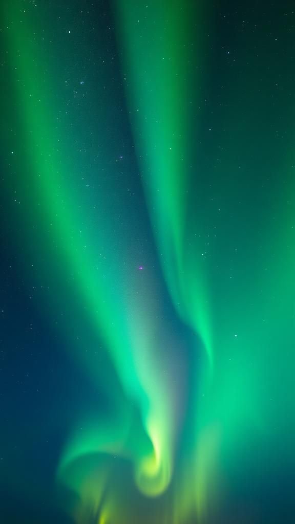 Milky Way Thread Crossing A Green Corona Burst