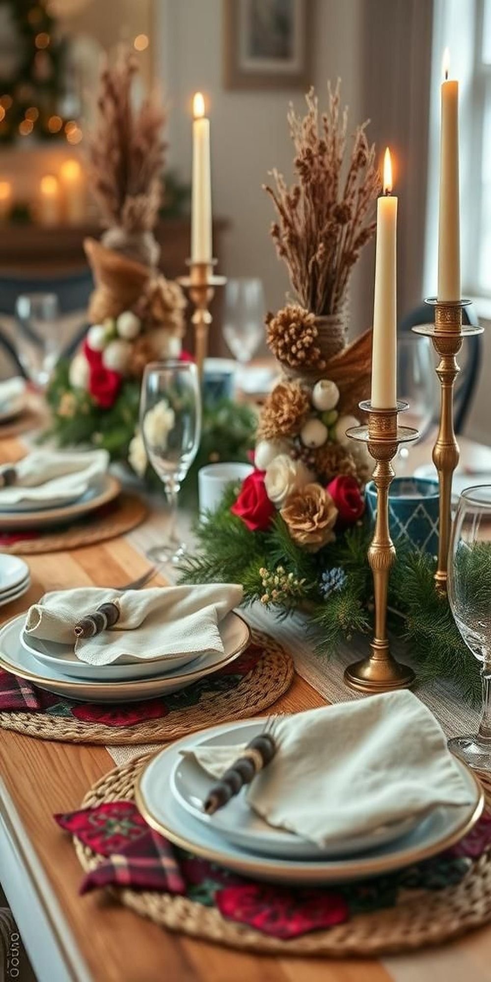 Boho-Inspired Table Settings with Layered Textures