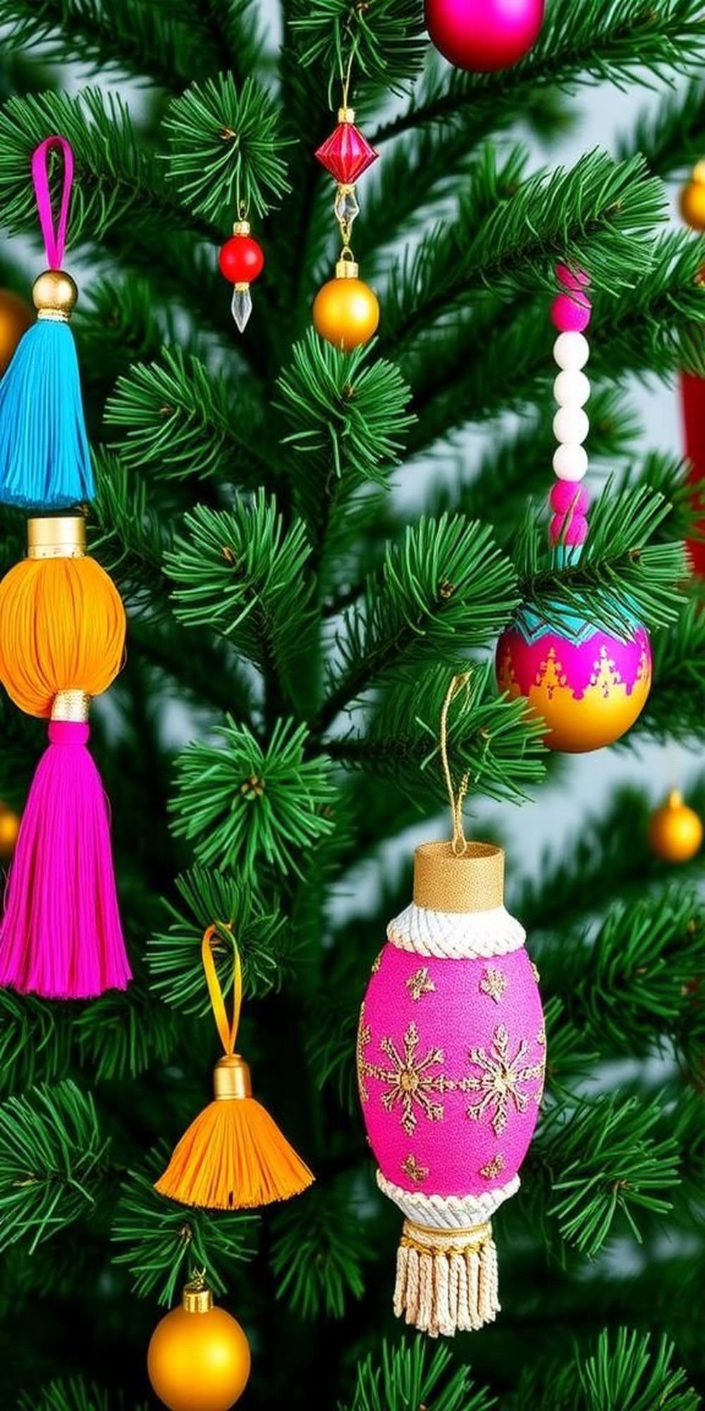 Eclectic Ornaments in Bold Colors