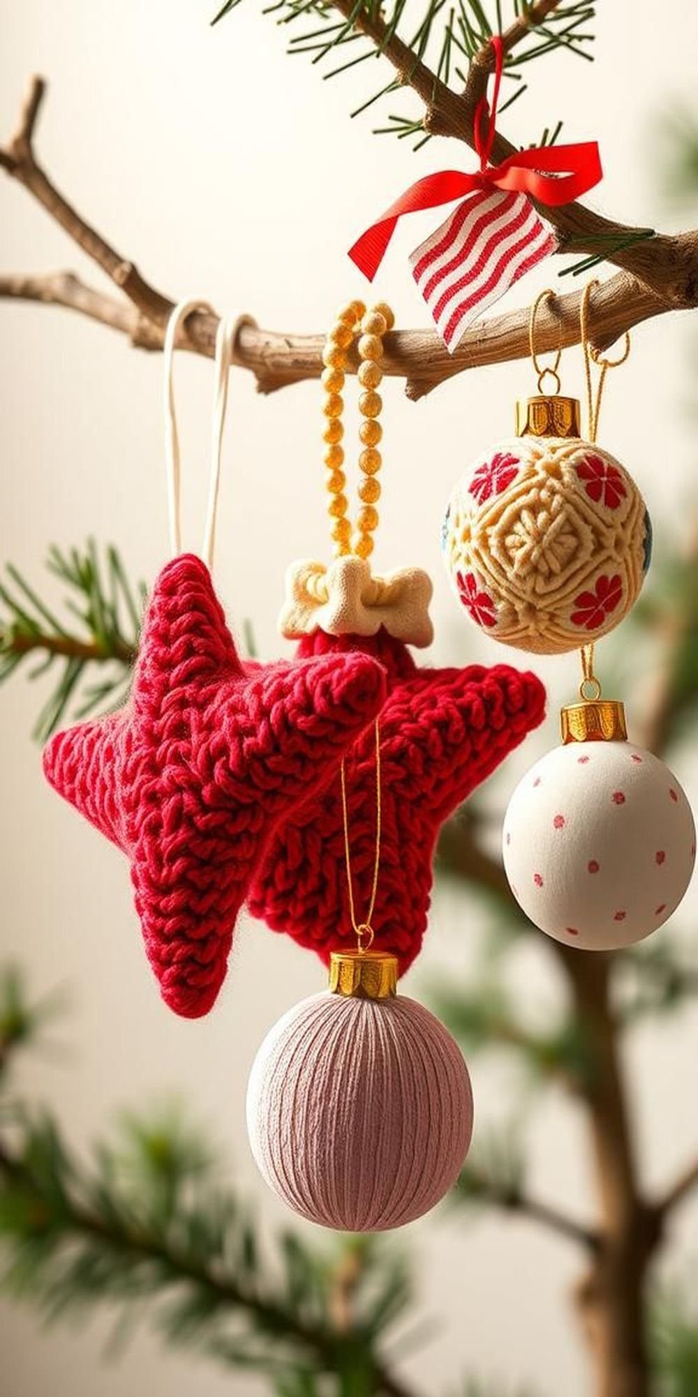 Handmade Ornaments Showcasing Personal Creativity