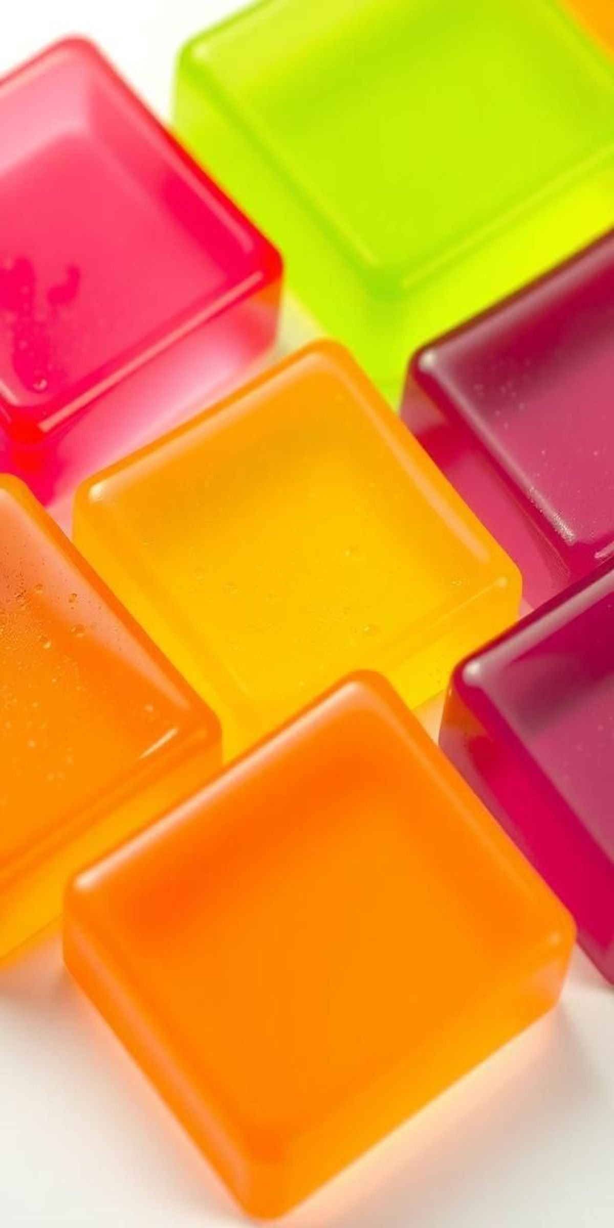 Candy-Color Jelly Checkerboard With Translucent Squares