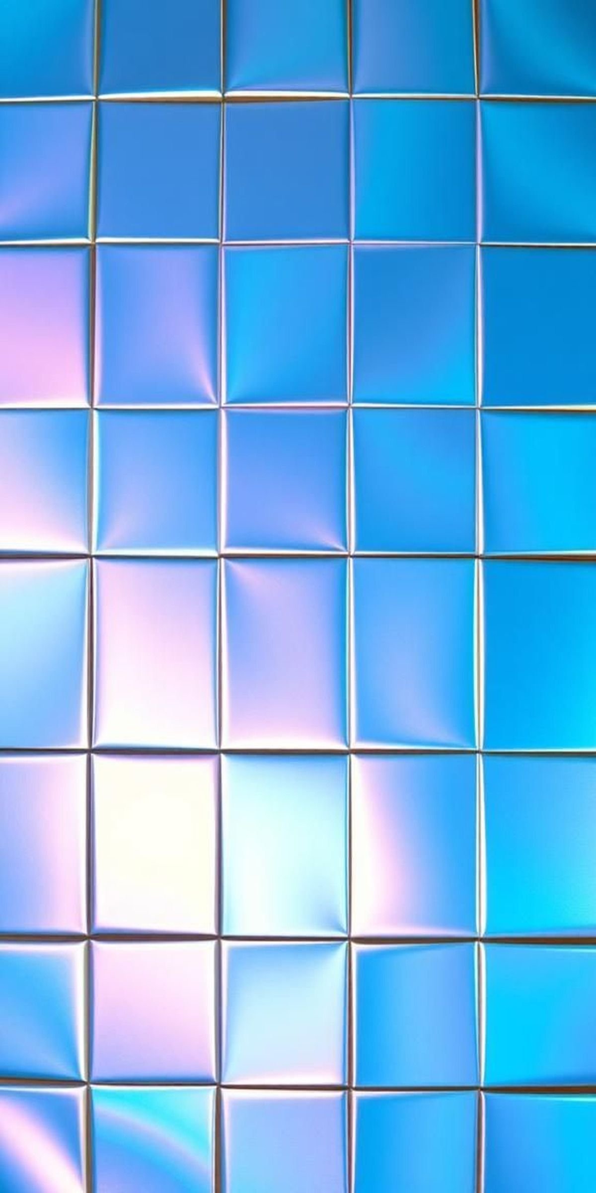 Holographic Iridescent Checkerboard With Prismatic Sheen