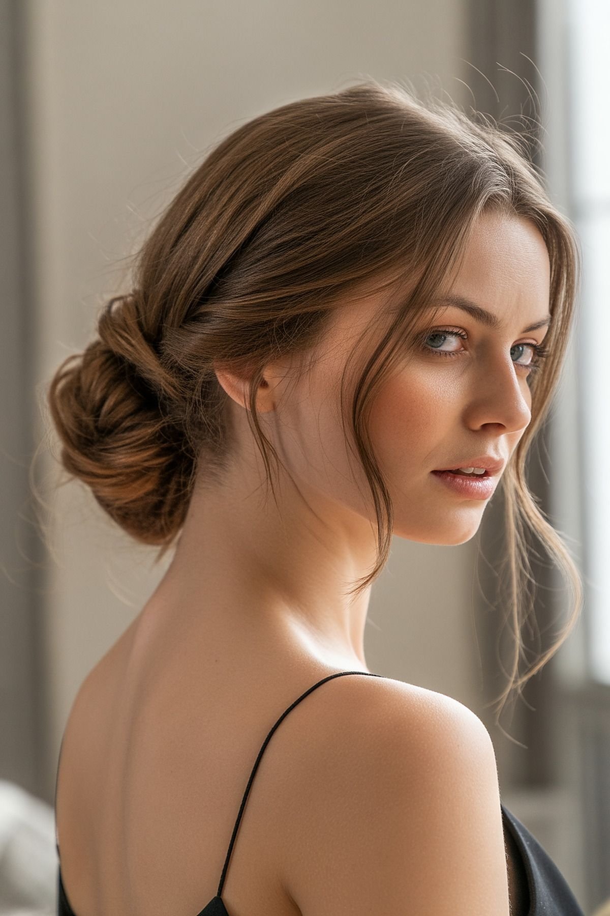 Loose Chignon With Twisted Details