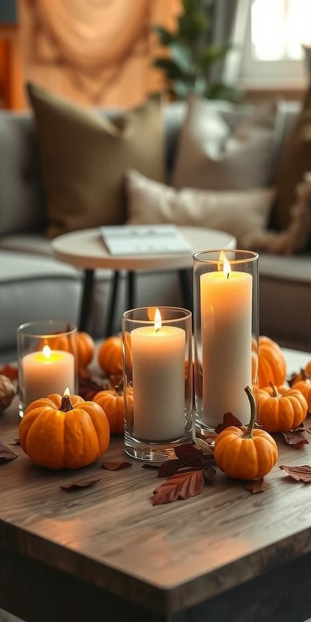 Incorporate Scented Candles Evoking Autumn Aromas