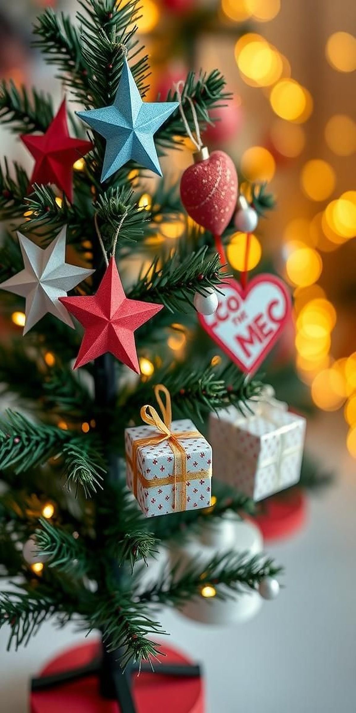 Origami Ornament Advent Calendar Tree