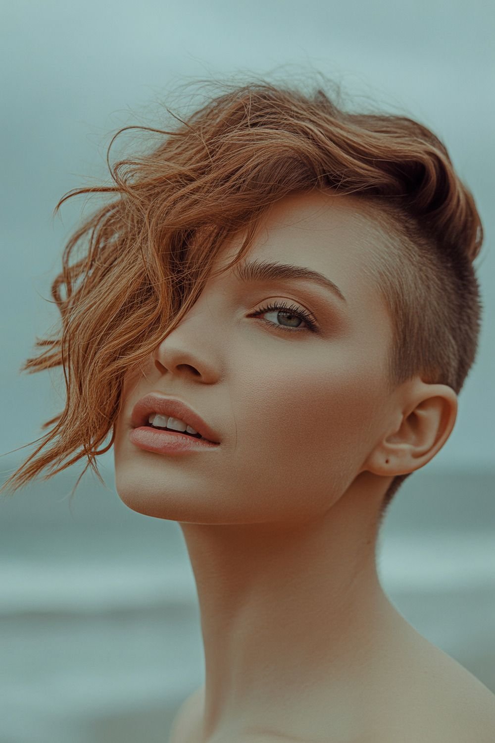 Textured Undercut With Messy Choppy Top