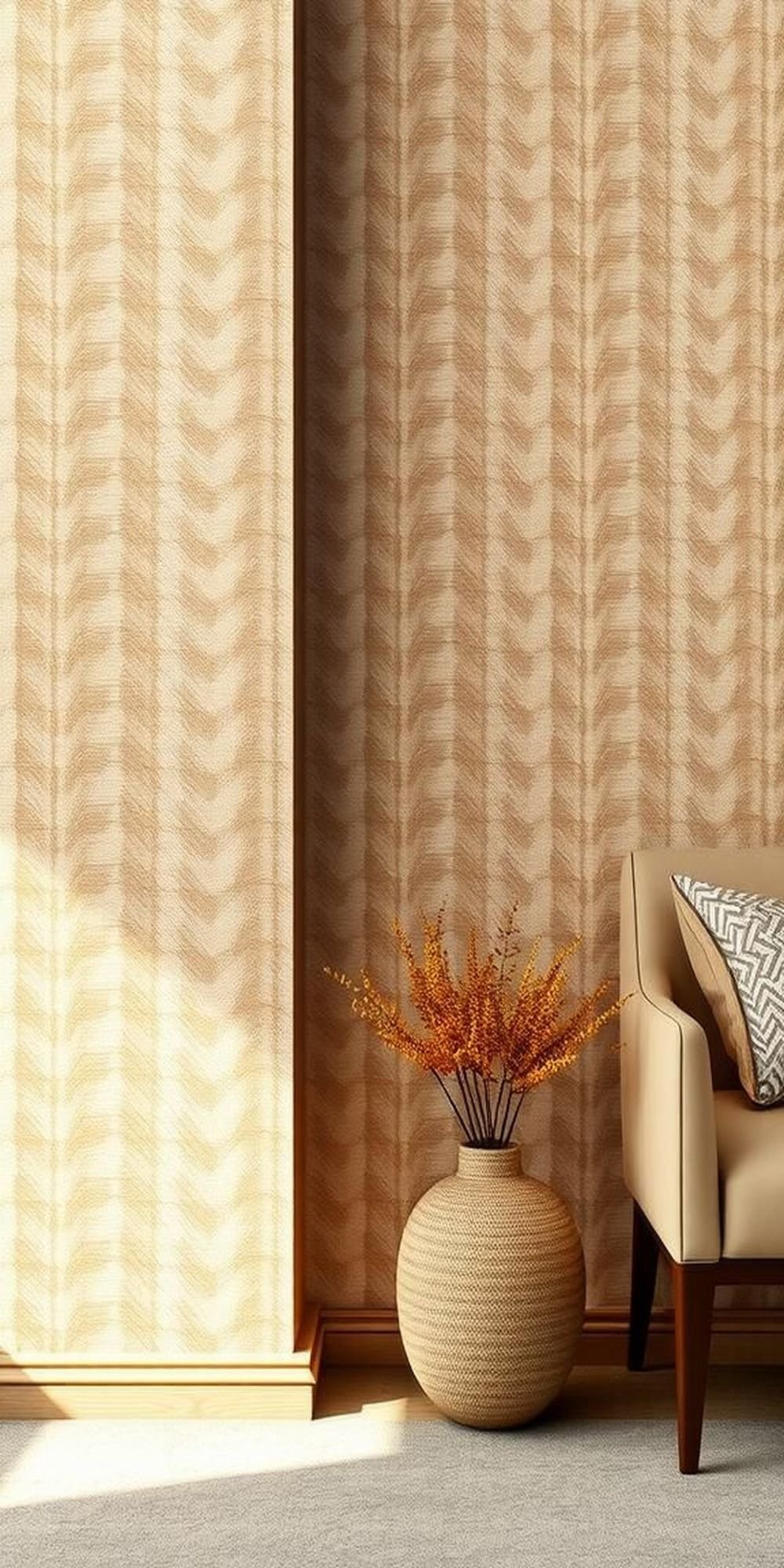 Bold Chevron Stripes With Subtle Color Variations