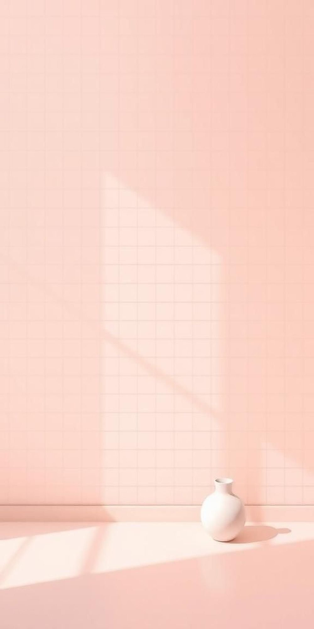 Minimalist Grid Lines With Soft Blush Background