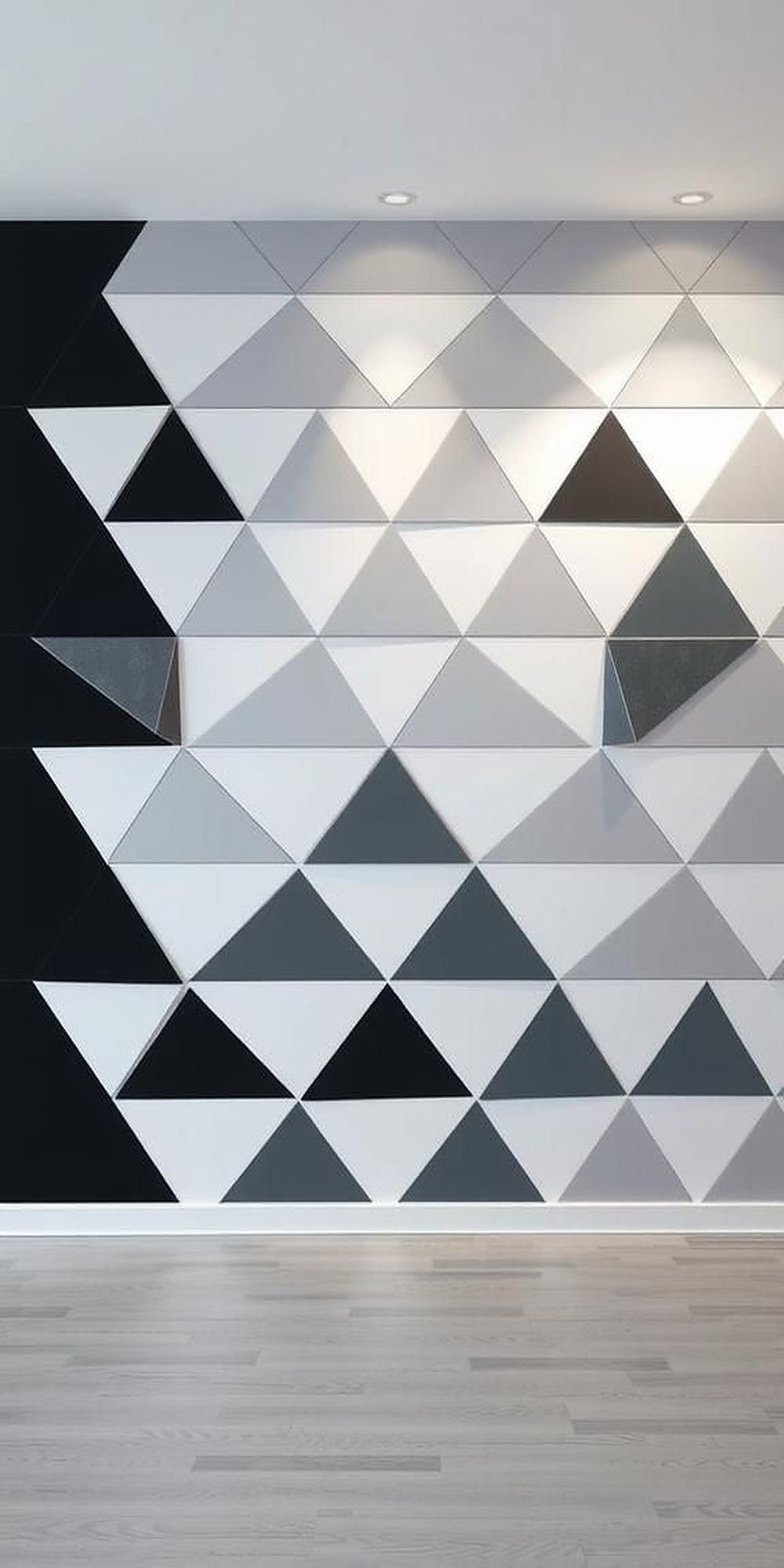Monochrome Triangles With A Minimalist Flair