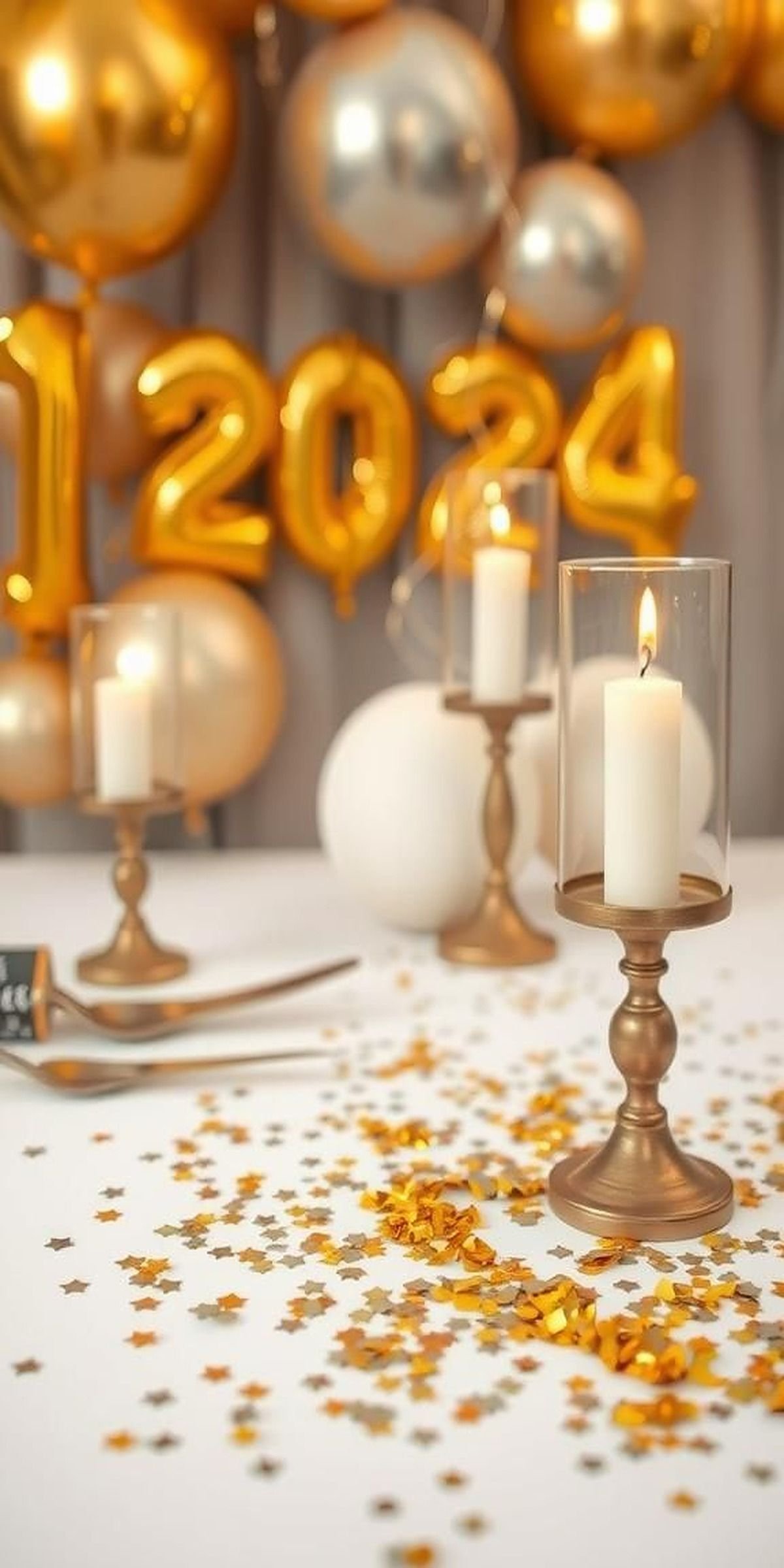 Sparkling Metallic Accents For Luxe Atmosphere