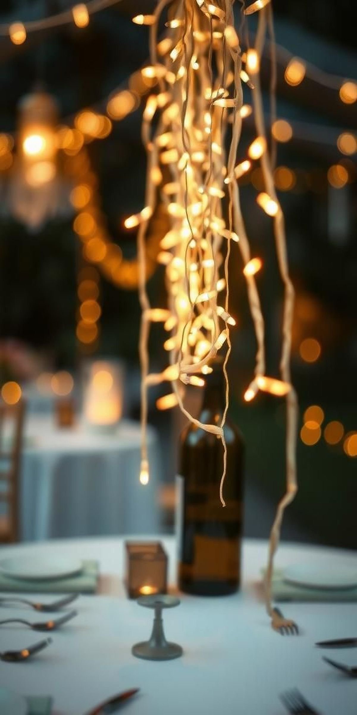 Twinkling Fairy Lights Create Magical Glow