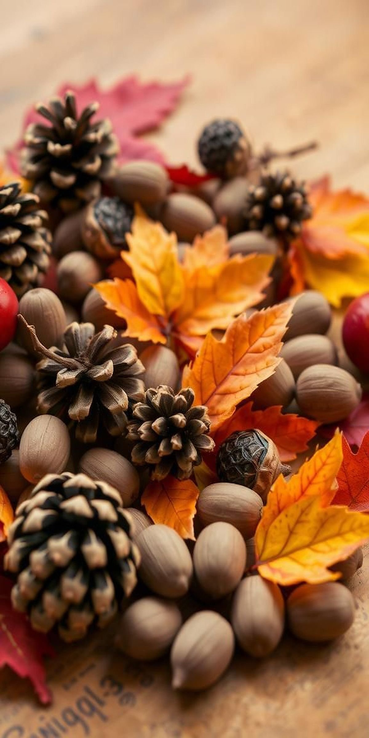 Collecting Autumn Treasures in Nature