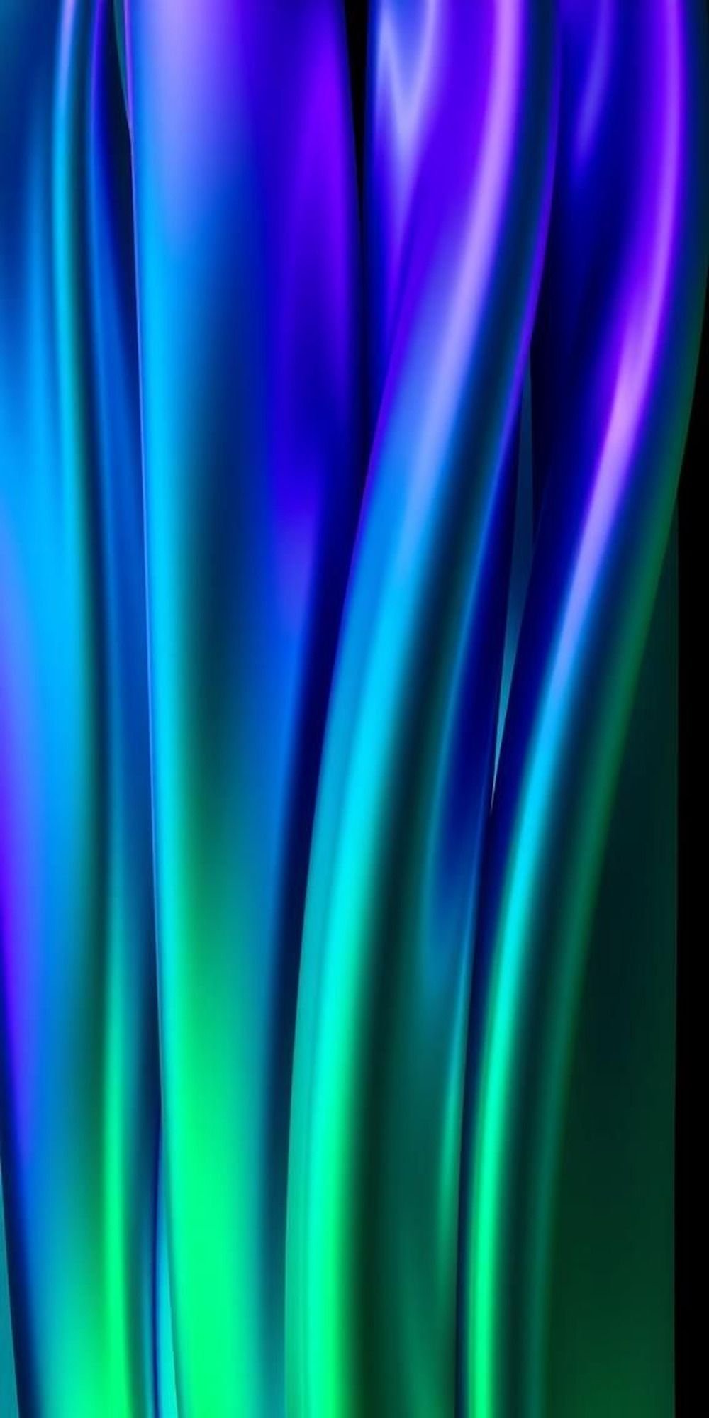 Aurora Chrome Curtains With Vertical Flow