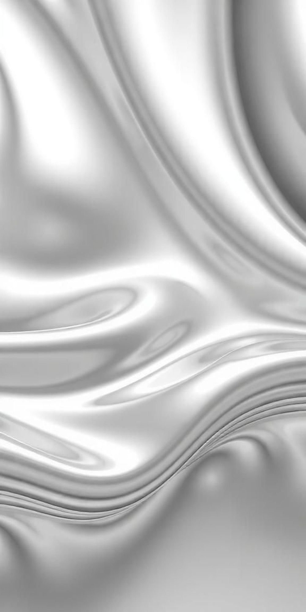 Liquid Mercury Wave With Soft Silver Sheen