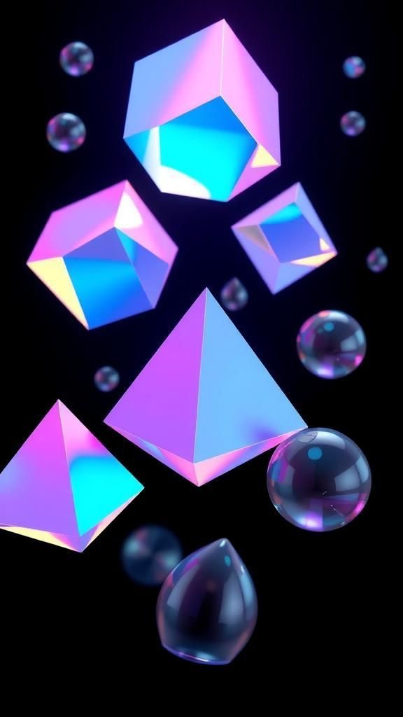 Holographic Geometric Shapes In Orbit