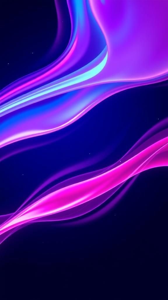 Liquid Aurora Waves In Motion