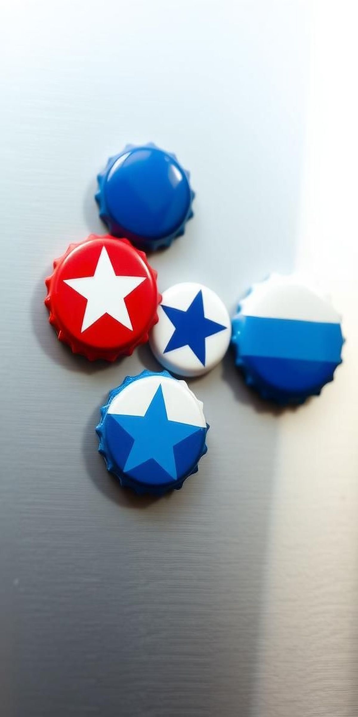 Bottle Cap Star Magnets