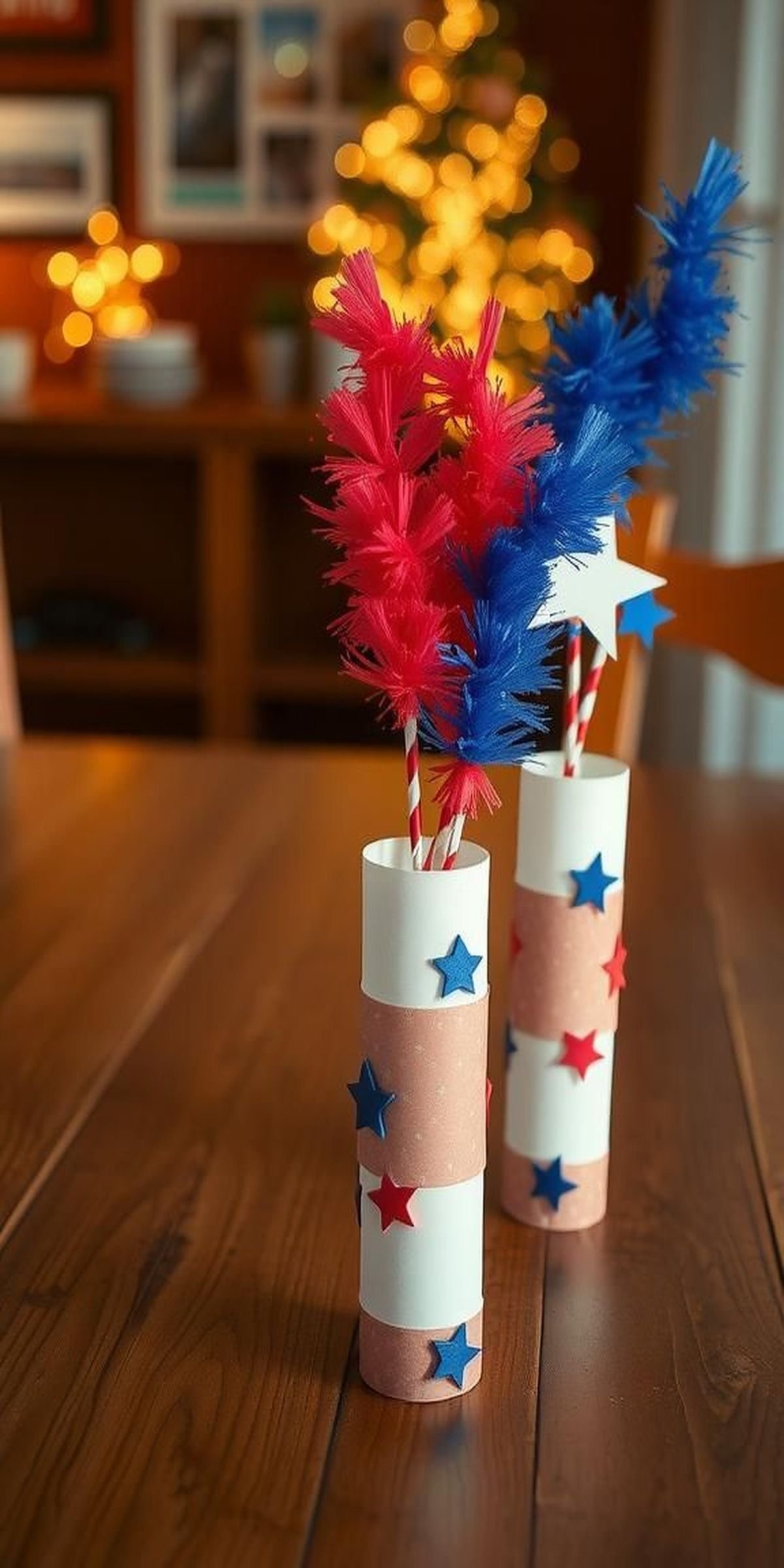 DIY Firecracker Centerpieces for Tables