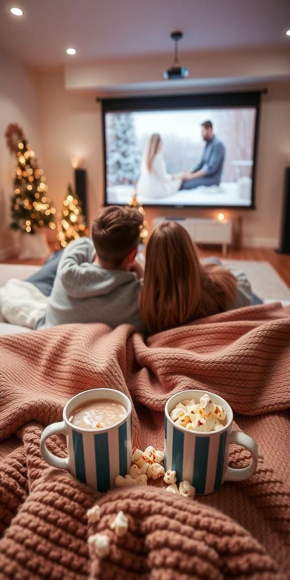 Cozy Movie Marathon Under Blankets