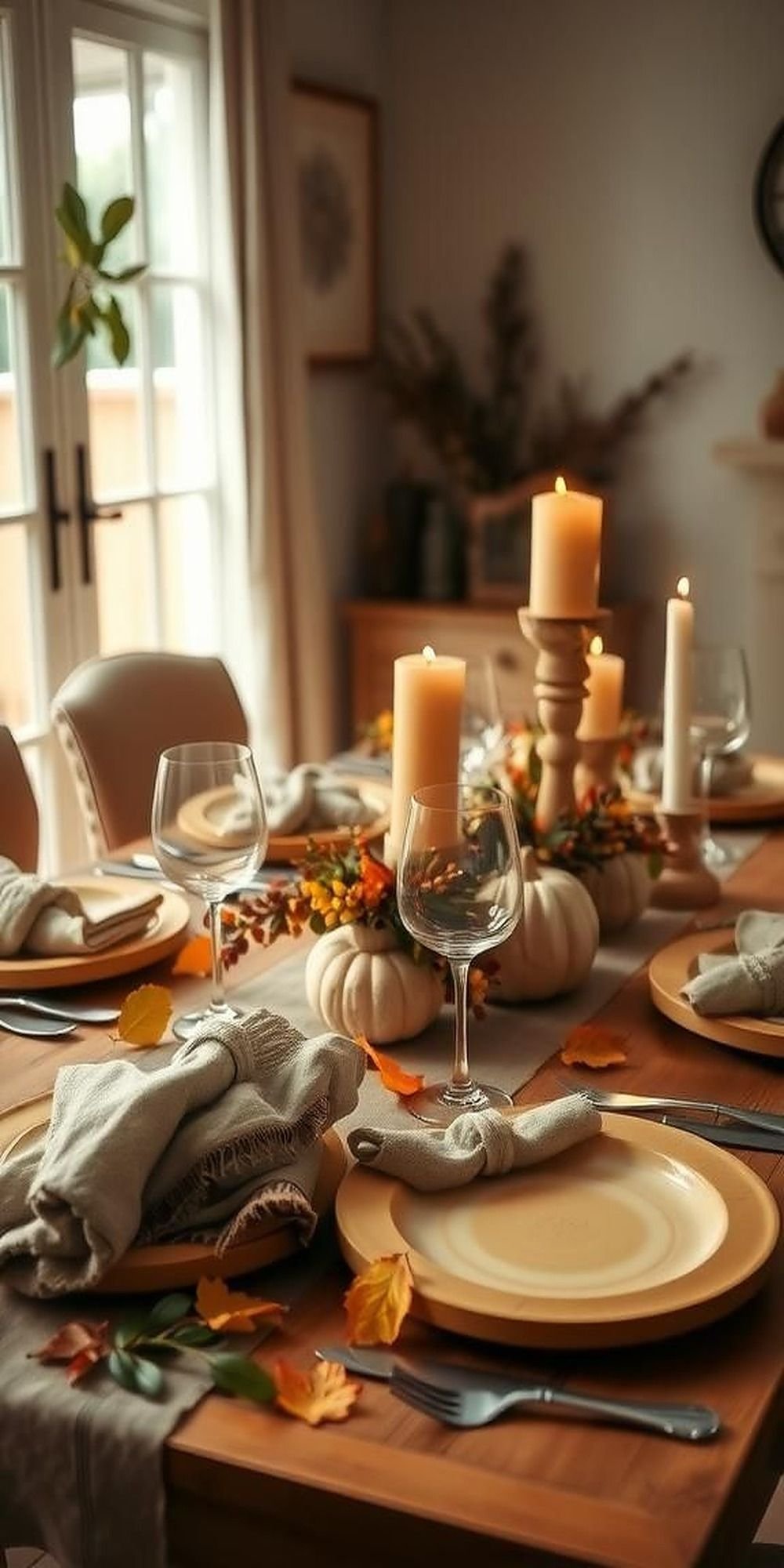 Warm Autumnal Hues With Natural Wood Accents