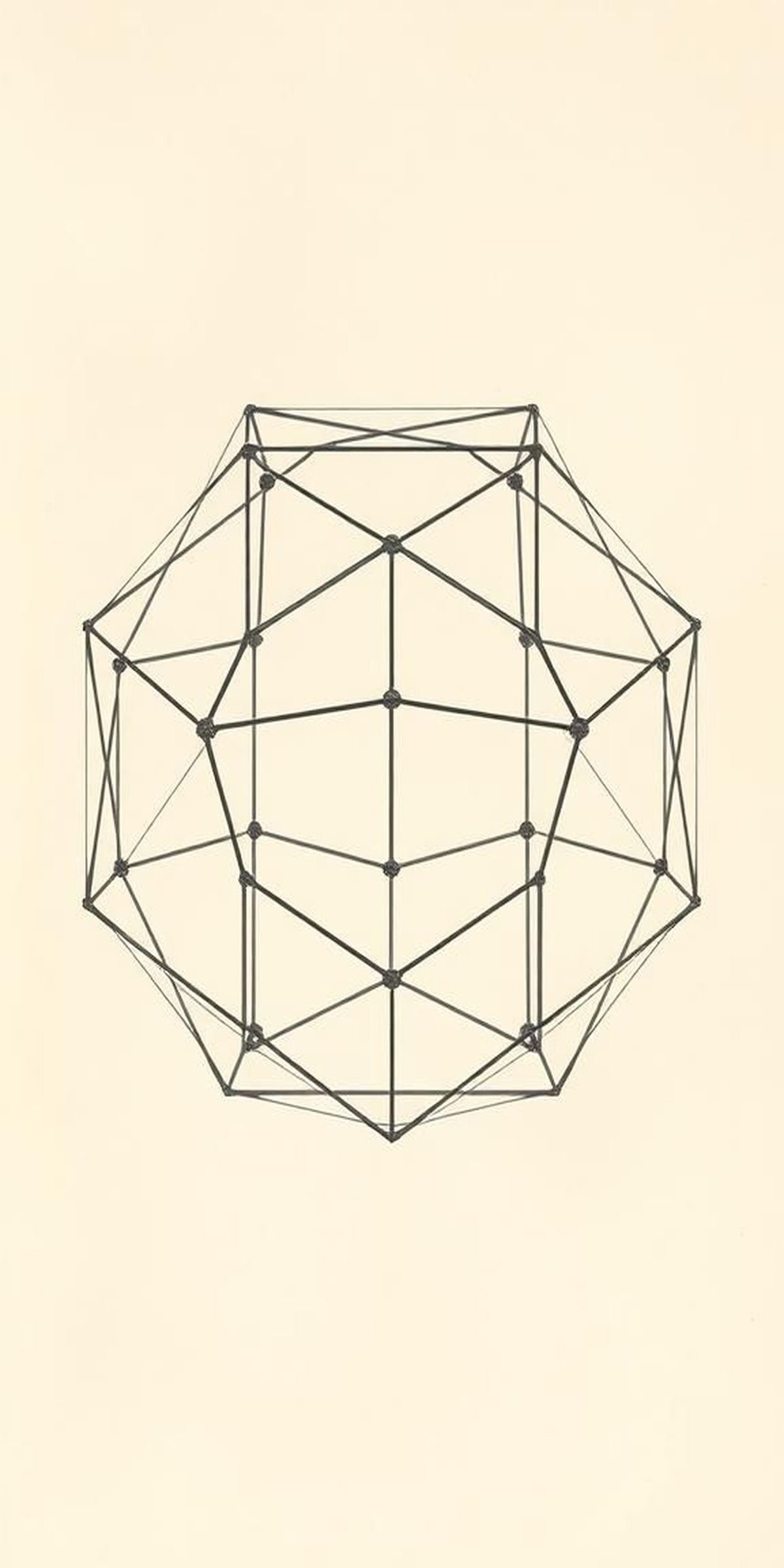 Dodecahedron Net On Chalk Paper Texture