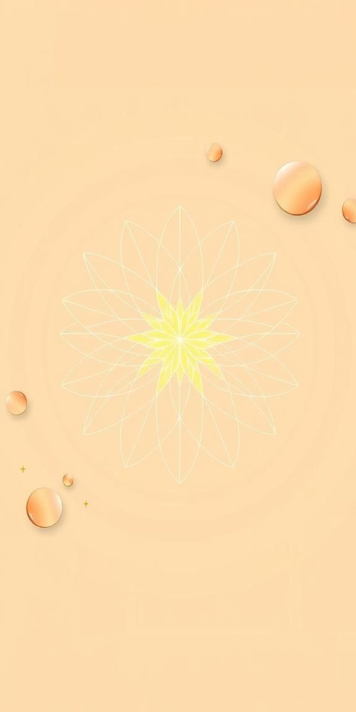 Iridescent Flower Of Life Morning Glow