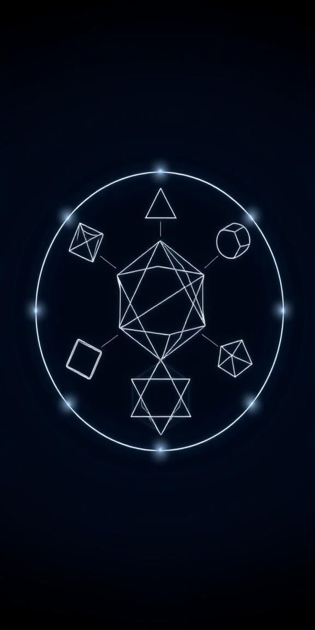 Platonic Solids Orbiting In A Soft Halo