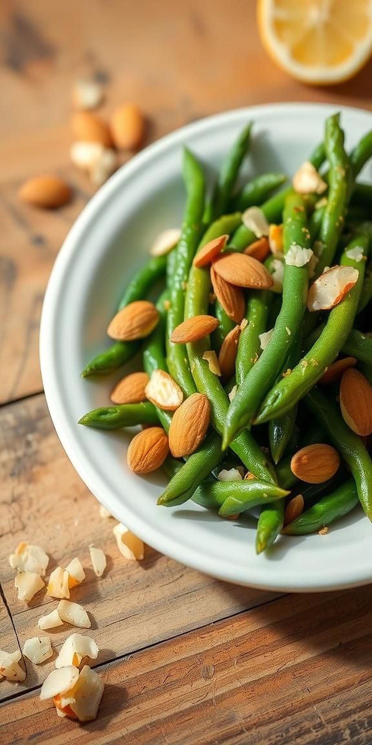 Green Bean Almondine With Zesty Lemon Twist
