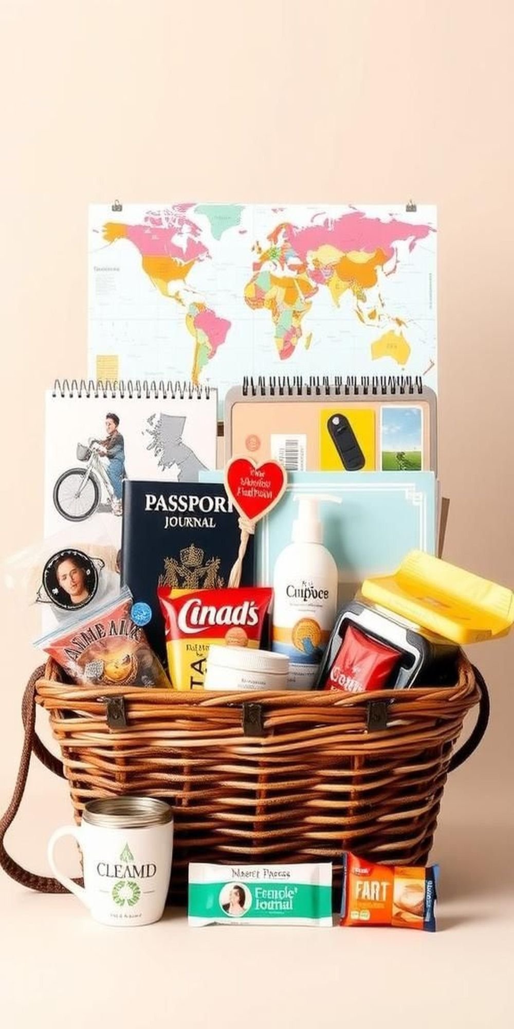 Travel-Themed Basket to Inspire New Adventures