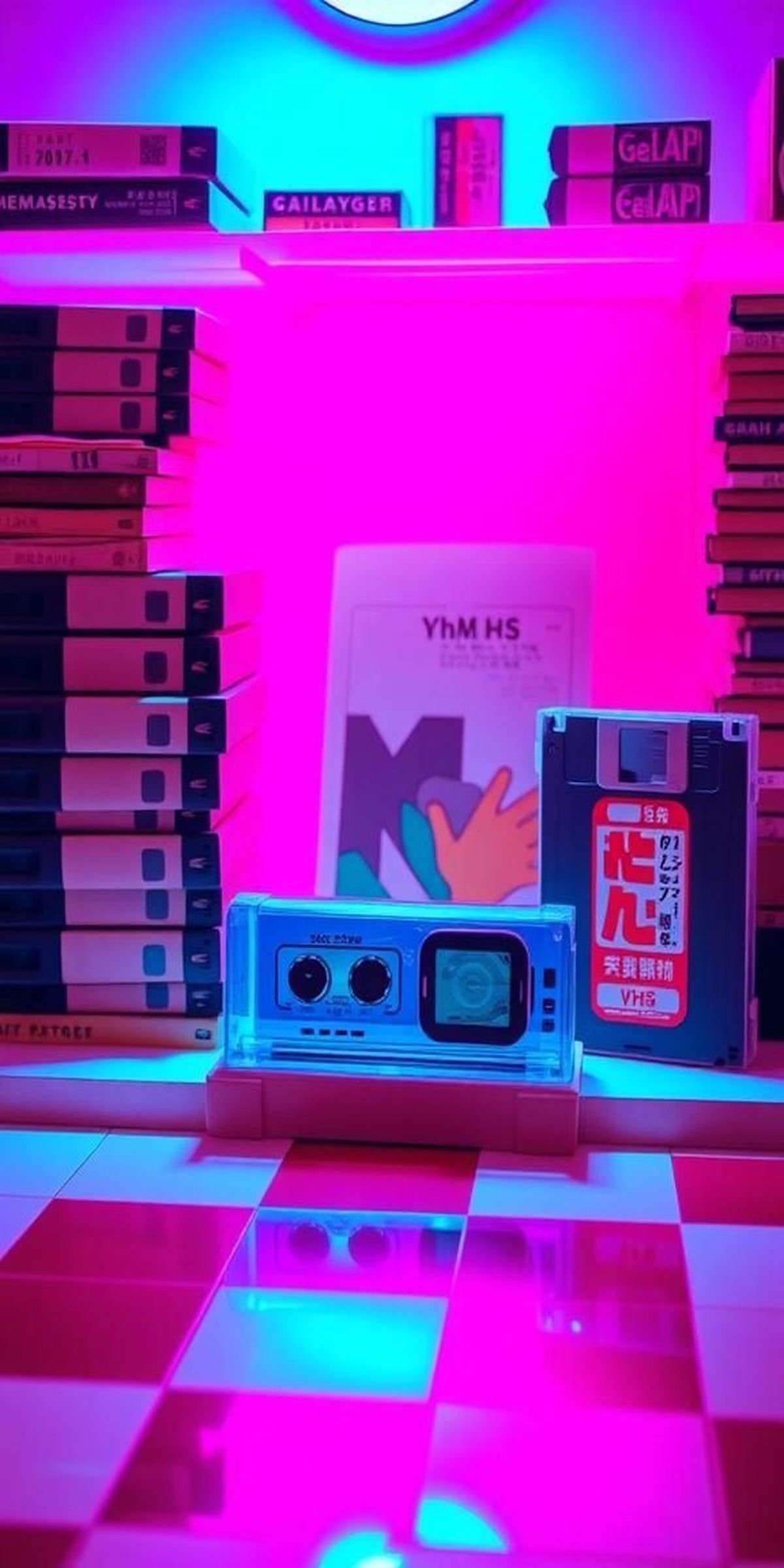 Floppy Disks And Retro Console Shrine