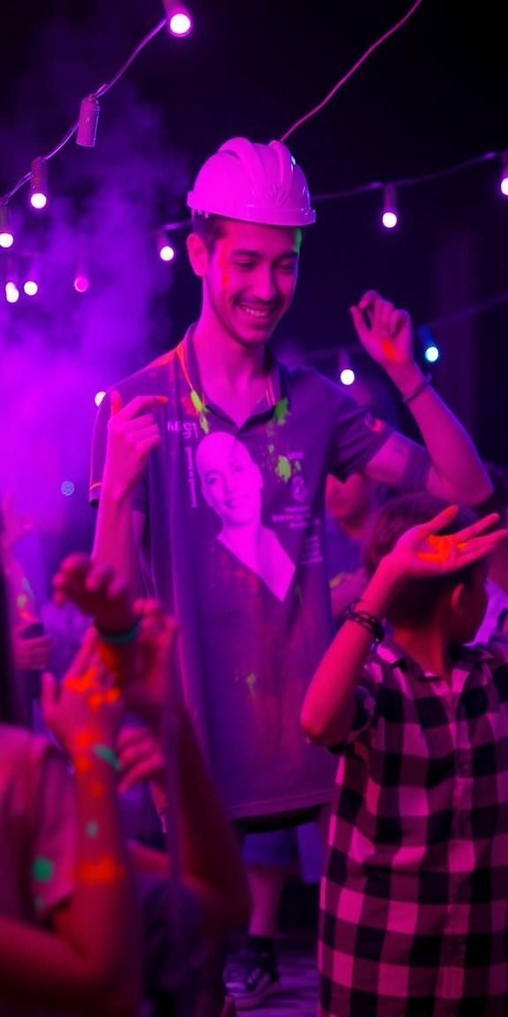 Glow-In-The-Dark Holi Party After Sunset