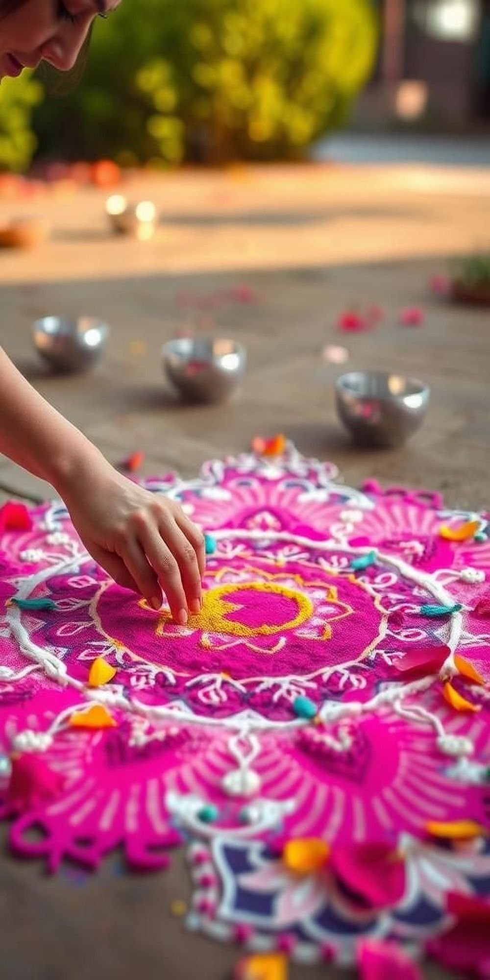 Interactive Rangoli Workshops For Artistic Guests