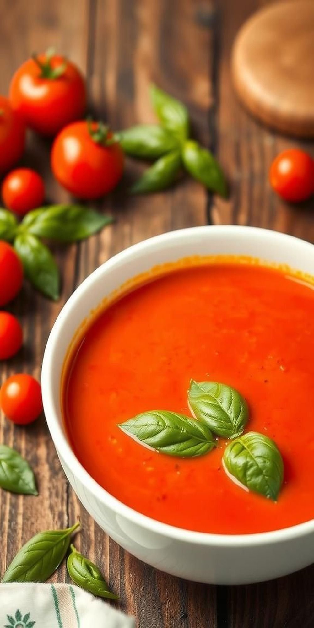 Roasted Tomato Basil Soup Bursting With Freshness