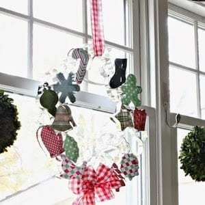 Christmas Cookie Cutter Wreath from Dollar Tree