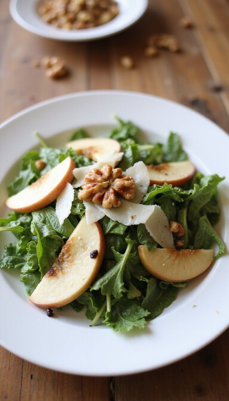 Arugula Salad With Apple Walnut Crunch
