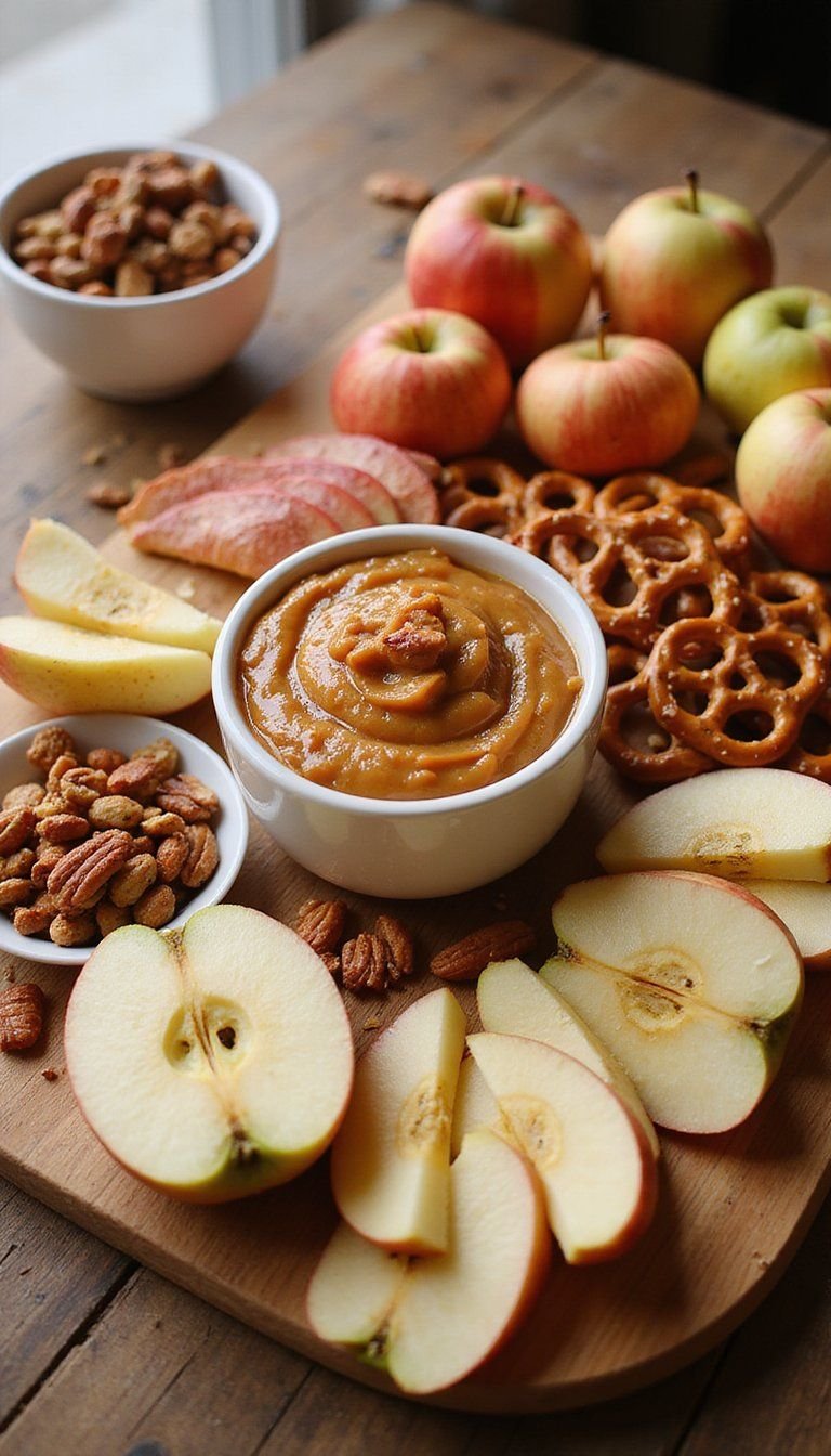 Caramel Apple Dip Grazing Board for Guests