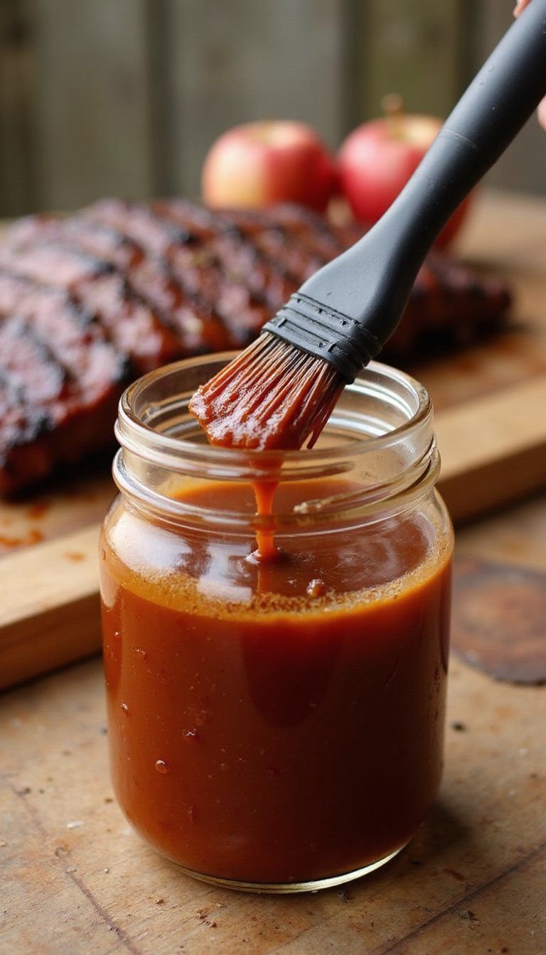 Smoky Apple BBQ Sauce For Grilling And Glazing
