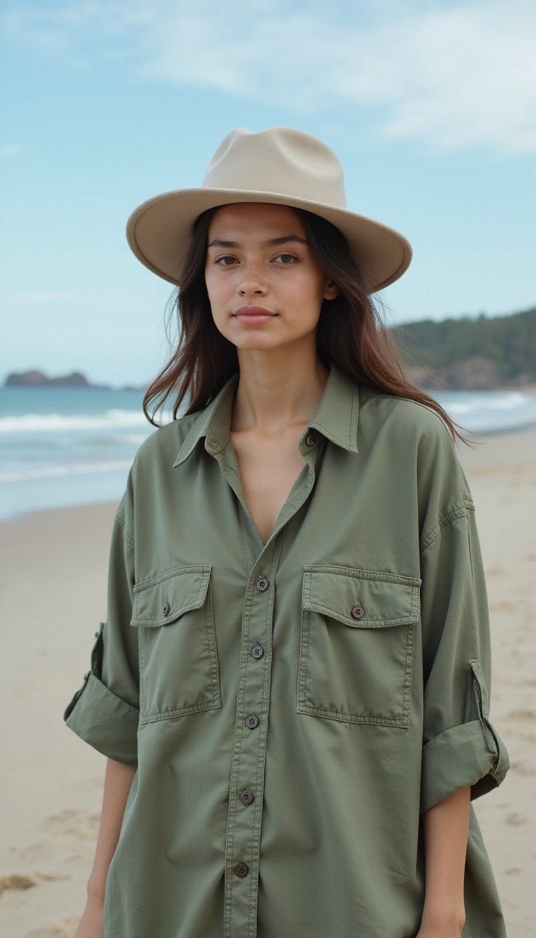Bucket Hat And Oversized Shirt Combo For Shade